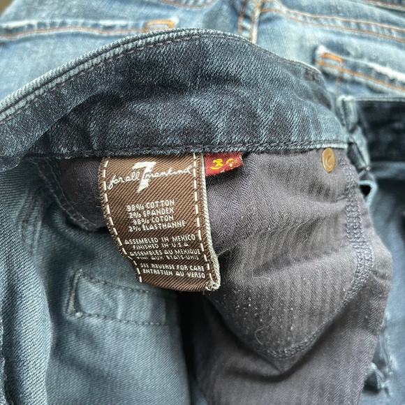 7 For All Mankind "A" Pocket Low Rise Boot Cut Jeans Size 30 - Picture 5 of 5